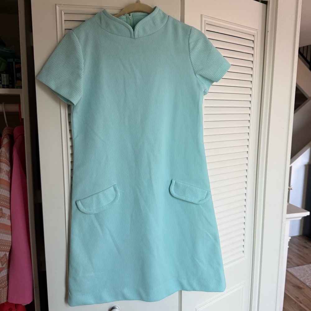 Vintage Blue Mini Dress